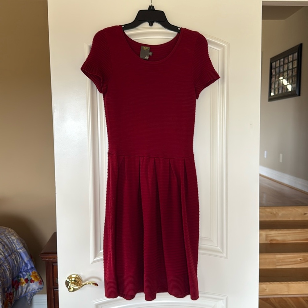 Taylor - Burgundy/ Red Stretch Dress